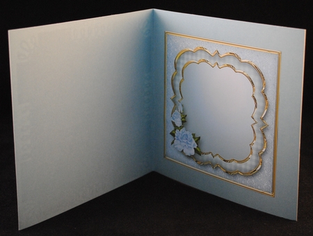 Blue Roses Layered Card Mini Kit by Yvonne Middleton