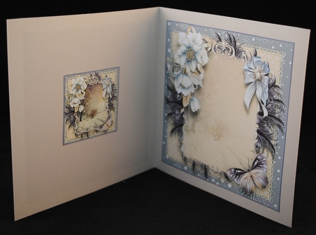 The Fields Of Snow Card Front Kit by Yvonne Middleton