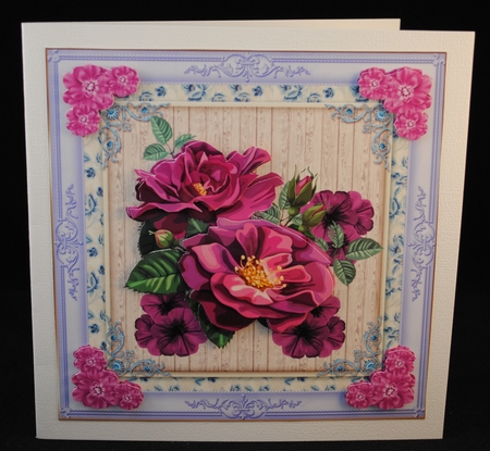Purple Flowers Topper by Yvonne Middleton