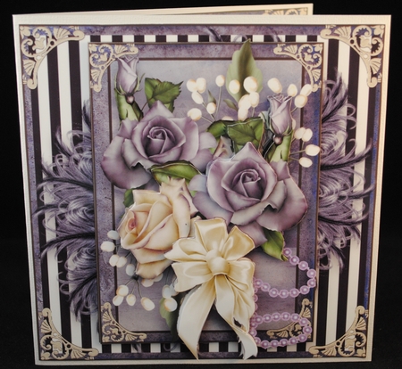 The Violet Rose Card Front Kit by Yvonne Middleton