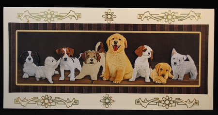 Fur-ever Friends Large DL Card by Yvonne Middleton