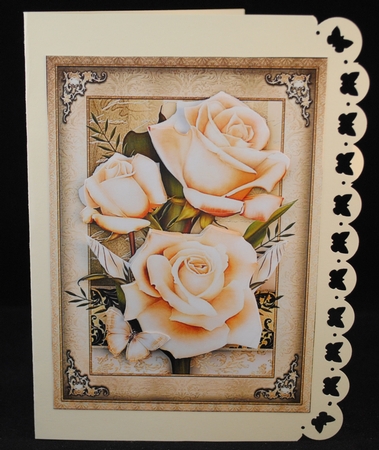 Cream Roses for All Occasions Card Mini Kit by Yvonne Middleton