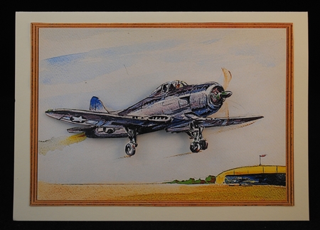 Watercolour Vintage Planes by Yvonne Middleton