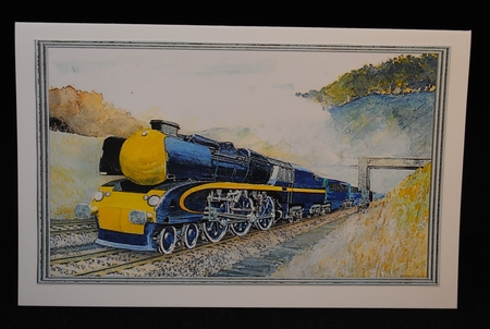 Watercolour Trains by Yvonne Middleton