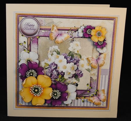 Vintage Shabby Chic Blossom Card Kit 1158 by Yvonne Middleton