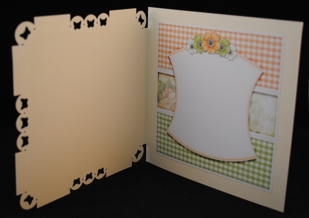 Vintage Flowers On A Plaid 1168 by Yvonne Middleton