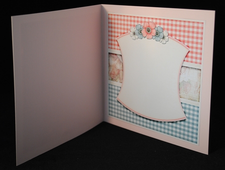 Vintage Flowers On A Plaid 1170 by Yvonne Middleton