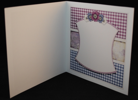 Vintage Flowers On A Plaid 1172 by Yvonne Middleton