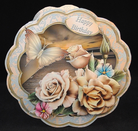Sunset Lake - Petal Shaped Card Mini Kit by Yvonne Middleton
