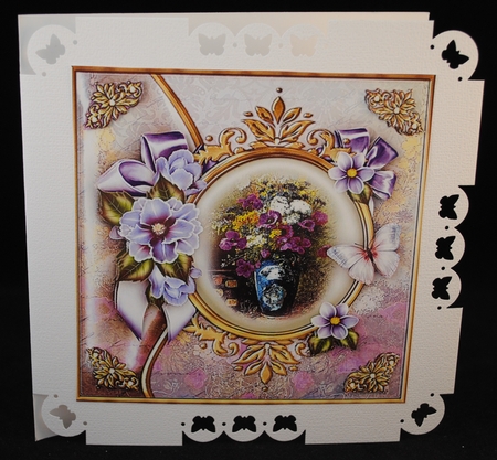 Topper Vintage Lilac Tulips & Butterfly by Yvonne Middleton