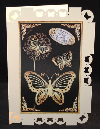 Golden Butterflies Blok Card Mini Kit by Yvonne Middleton