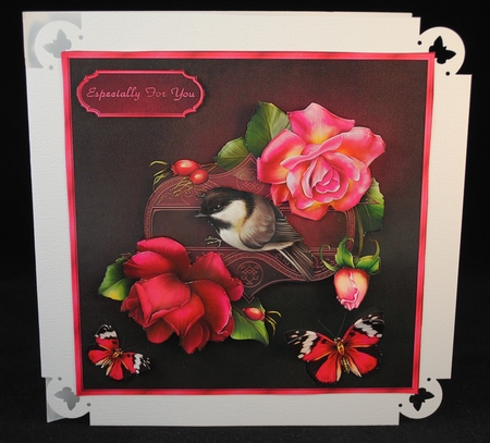 Vibrant Roses - 8 Square Card Mini-Kit by Yvonne Middleton