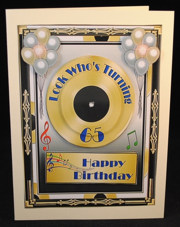 Look Whos Turning 65 Topper by Yvonne Middleton