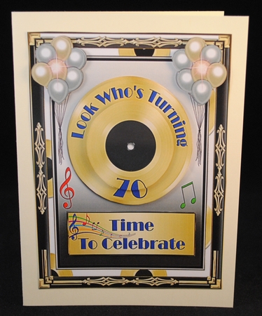 Look Whos Turning 70 Topper by Yvonne Middleton