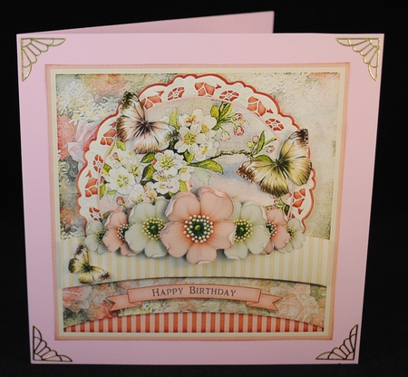 Vintage Pastel Shabby Chick Card Kit Rose 1196 by Yvonne Middleton