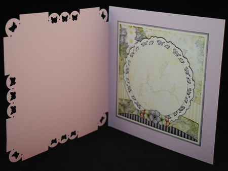 Vintage Pastel Shabby Chic Card Kit Purple 1198 by Yvonne Middleton