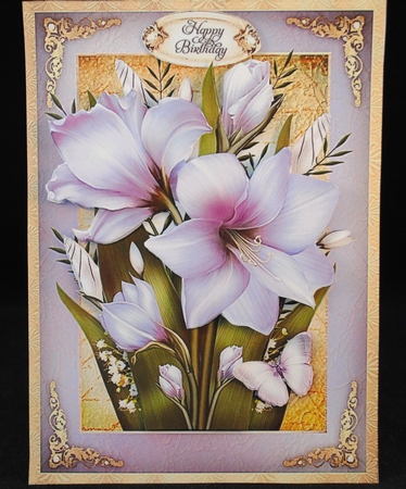 Vintage Lilac Flowers for All Occasions Card Mini Kit by Yvonne Middleton