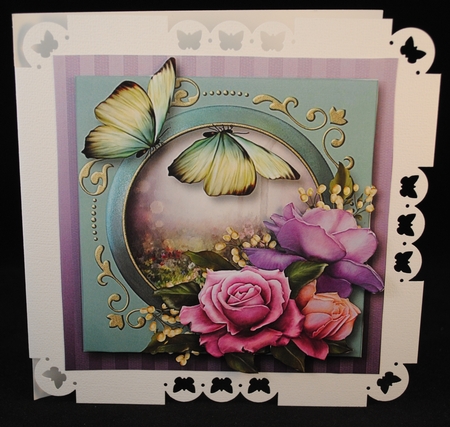 Belle Roses & Butterflies by Yvonne Middleton