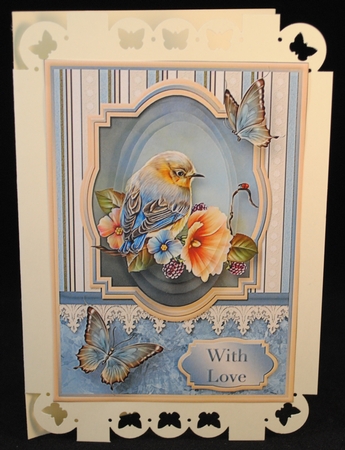 Misty Morning Pyramid Card Front by Yvonne Middleton
