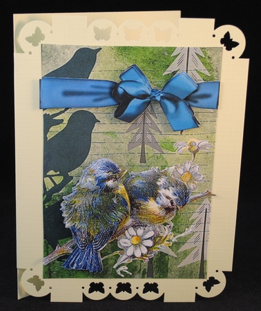 Wings in the Forest Card Front by Yvonne Middleton