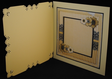 Vintage Lace Flower Beige Card Kit 1221 by Yvonne Middleton