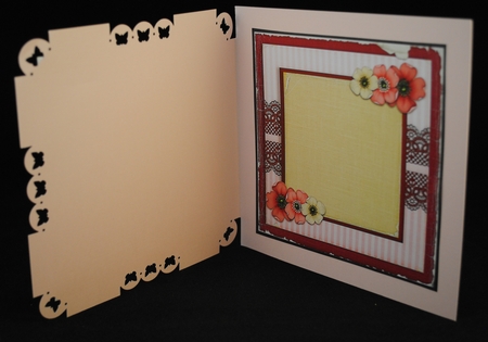Vintage Lace Flower Pink Card Kit 1223 by Yvonne Middleton