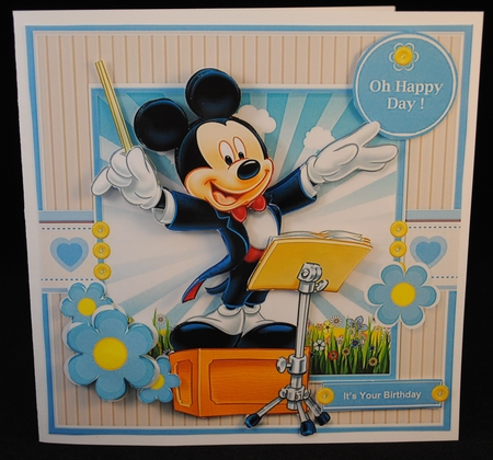 Birthday Song Mickey by Yvonne Middleton
