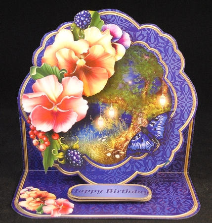 Midsummer Magic - Shaped Easel Card by Yvonne Middleton