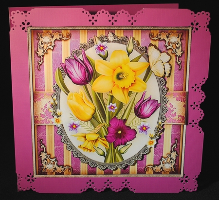 Topper Spring Daffodils Tulips Bouquet by Yvonne Middleton
