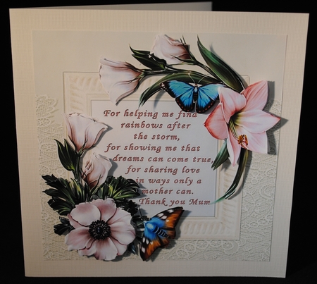 8x8 beautiful flowers for mum  by Yvonne Middleton