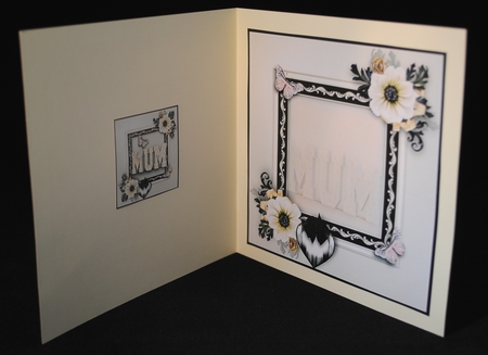 Mum In Lights Card Front Kit by Yvonne Middleton