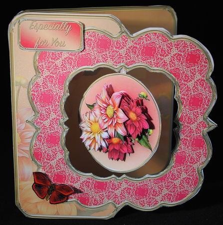 Dahlias - Pendant Card Mini Kit by Yvonne Middleton
