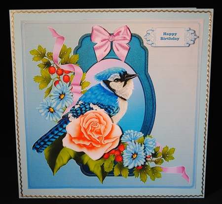 Proud Blue Bird by Yvonne Middleton