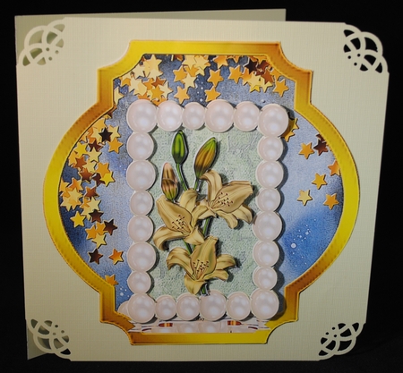 Pearls of Wisdom Cream Lillies by Yvonne Middleton
