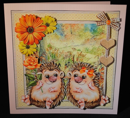 Hedgehog Love Mini Kit - Birthday / Valentine / Engagement / Anniversary  by Yvonne Middleton