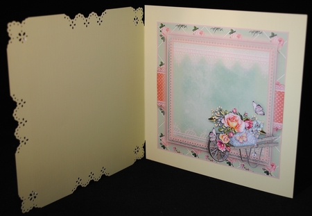 Vintage Rose Barrow Card Front Kit by Yvonne Middleton
