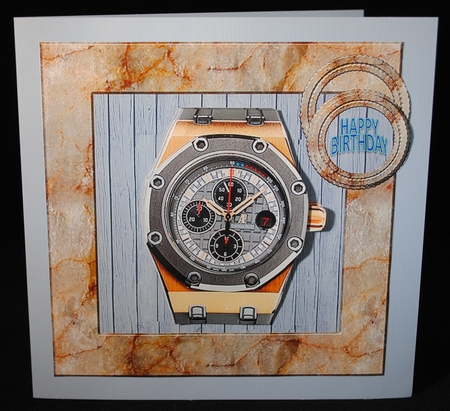 Watch in a marble frame by Yvonne Middleton