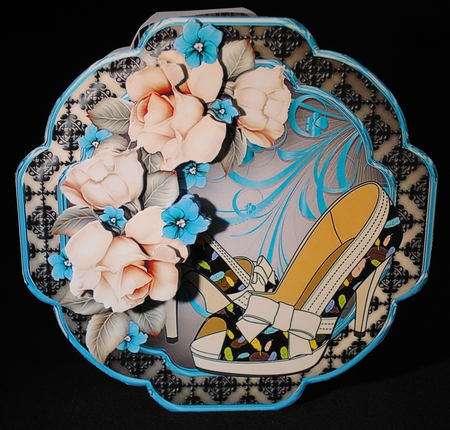 Retro Shoes - Shaped Card Mini Kit by Yvonne Middleton