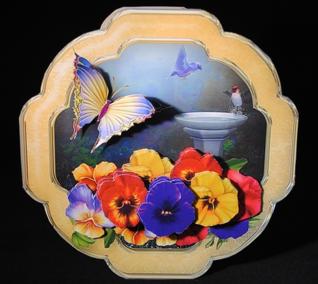 Pretty Pansies - Shaped Card Mini Kit by Yvonne Middleton