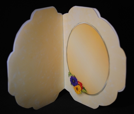 Pretty Pansies - Shaped Card Mini Kit by Yvonne Middleton