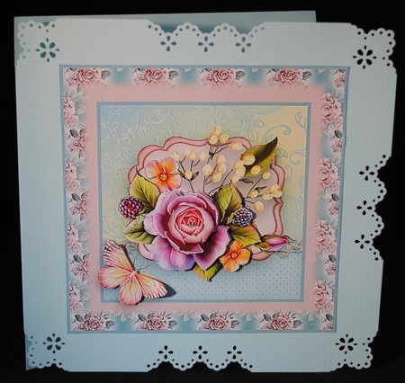 Lots Of Floral 5 Toppers with decoupage kit by Yvonne Middleton
