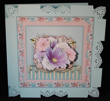 Lots Of Floral 5 Toppers with decoupage kit by Yvonne Middleton
