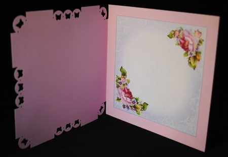 8x8 spring roses with choice of 2 cottage scenes mini kit 2 by Yvonne Middleton