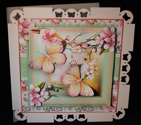 Butterfly Blossom Card Front Kit by Yvonne Middleton