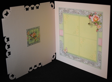 Butterfly Roses Card Front kit by Yvonne Middleton