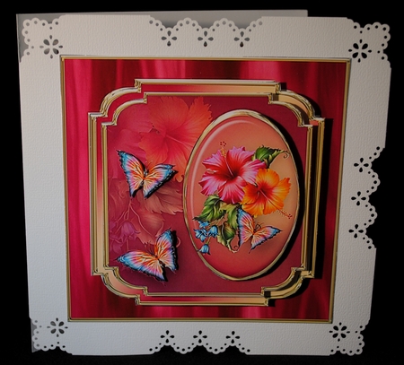 Hibiscus - Layered Card Mini Kit by Yvonne Middleton