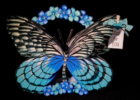 Butterfly Shaped A-Frame Card - 42 by Yvonne Middleton