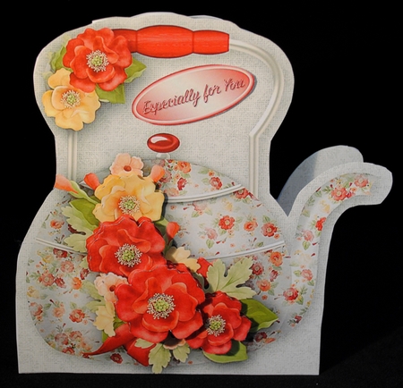 Poppies - Kettle Card Mini Kit by Yvonne Middleton