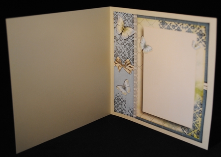 Vintage Flowers Blue Creme Dream 1272 by Yvonne Middleton