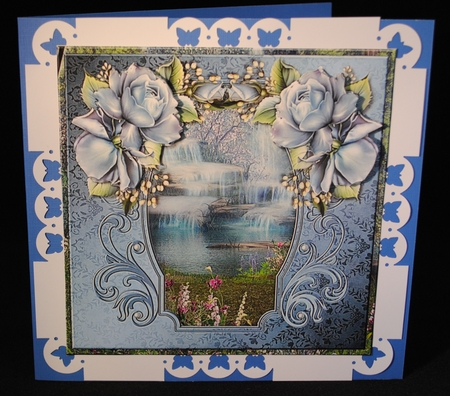 Beautiful Waterfall & Roses Sympathy Mini Kit by Yvonne Middleton